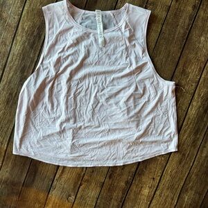 Lululemon Athletica Light Pink Crop Length Tank Top | Size 12 💪🏻